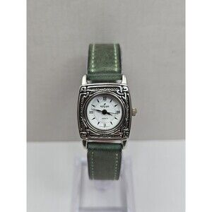Peyote Bird Designs Santa Fe Womens Southwestern Green Leather Watch New Battery